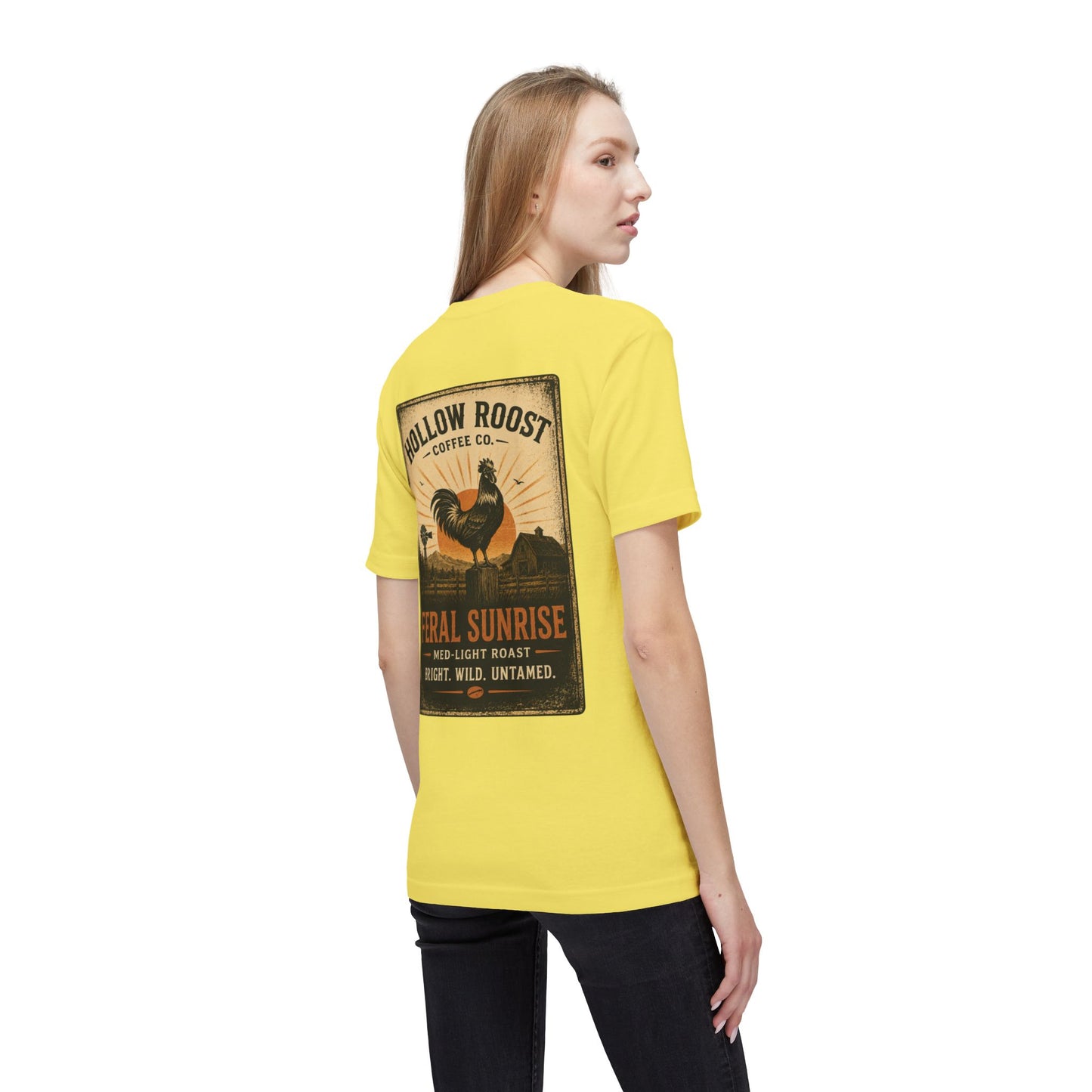 Feral Sunrise Unisex Midweight T-shirt, Made in US