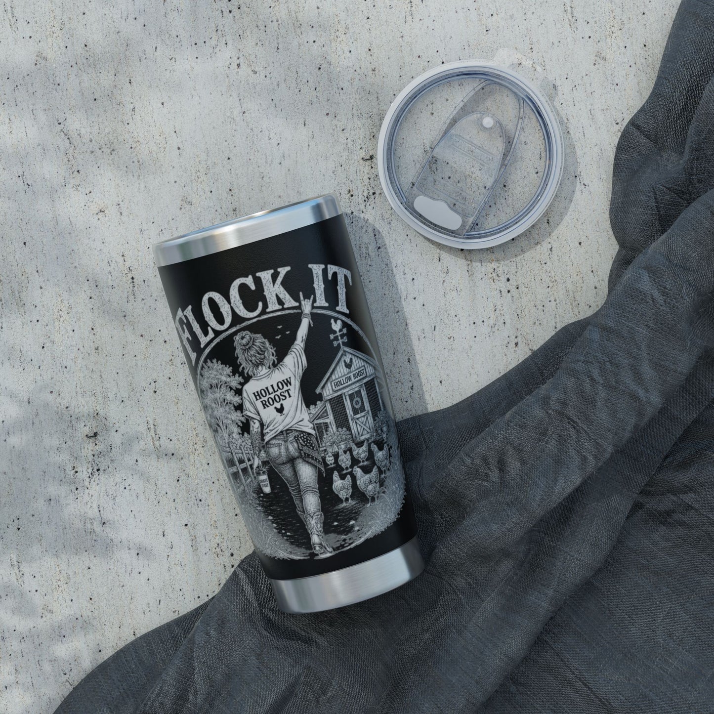 Flock it Black Out Vagabond 20oz Tumbler