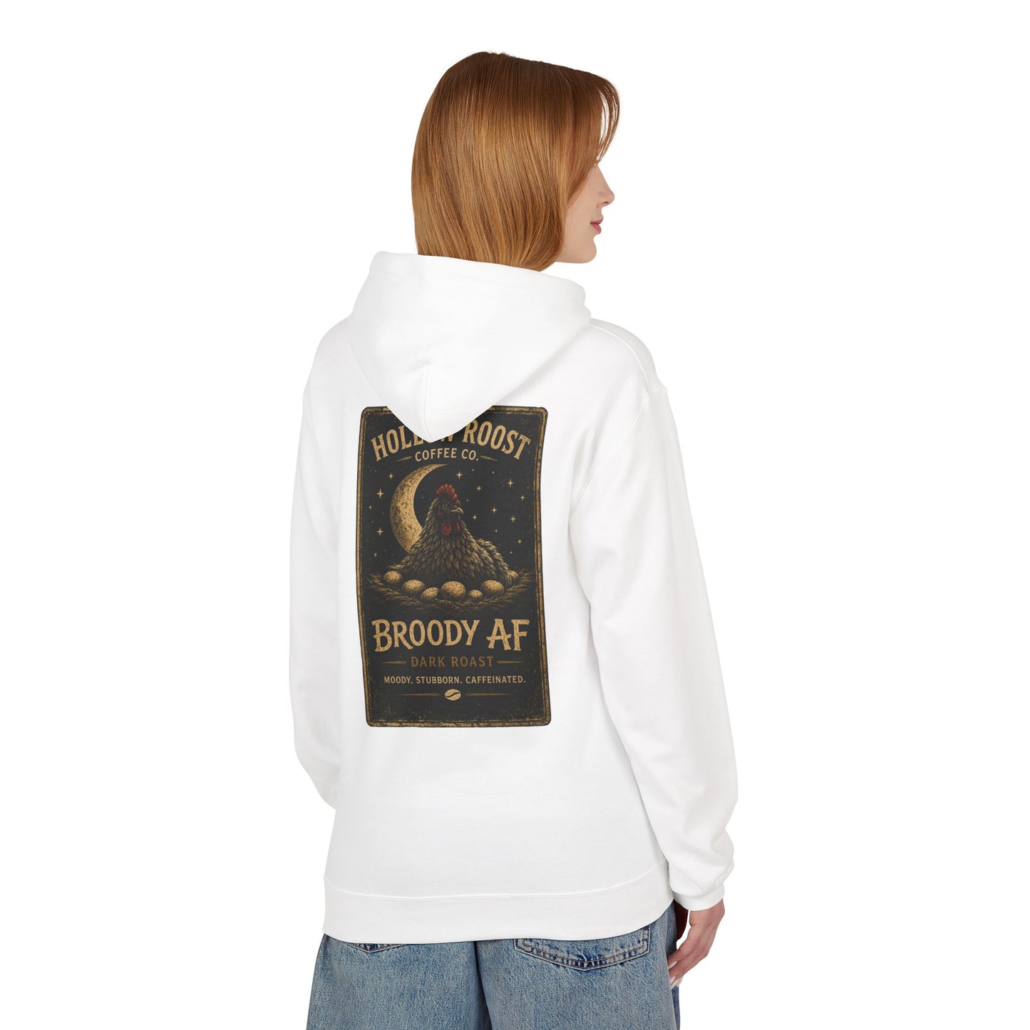Broody AF Hoodie Unisex Midweight Softstyle Fleece Hoodie