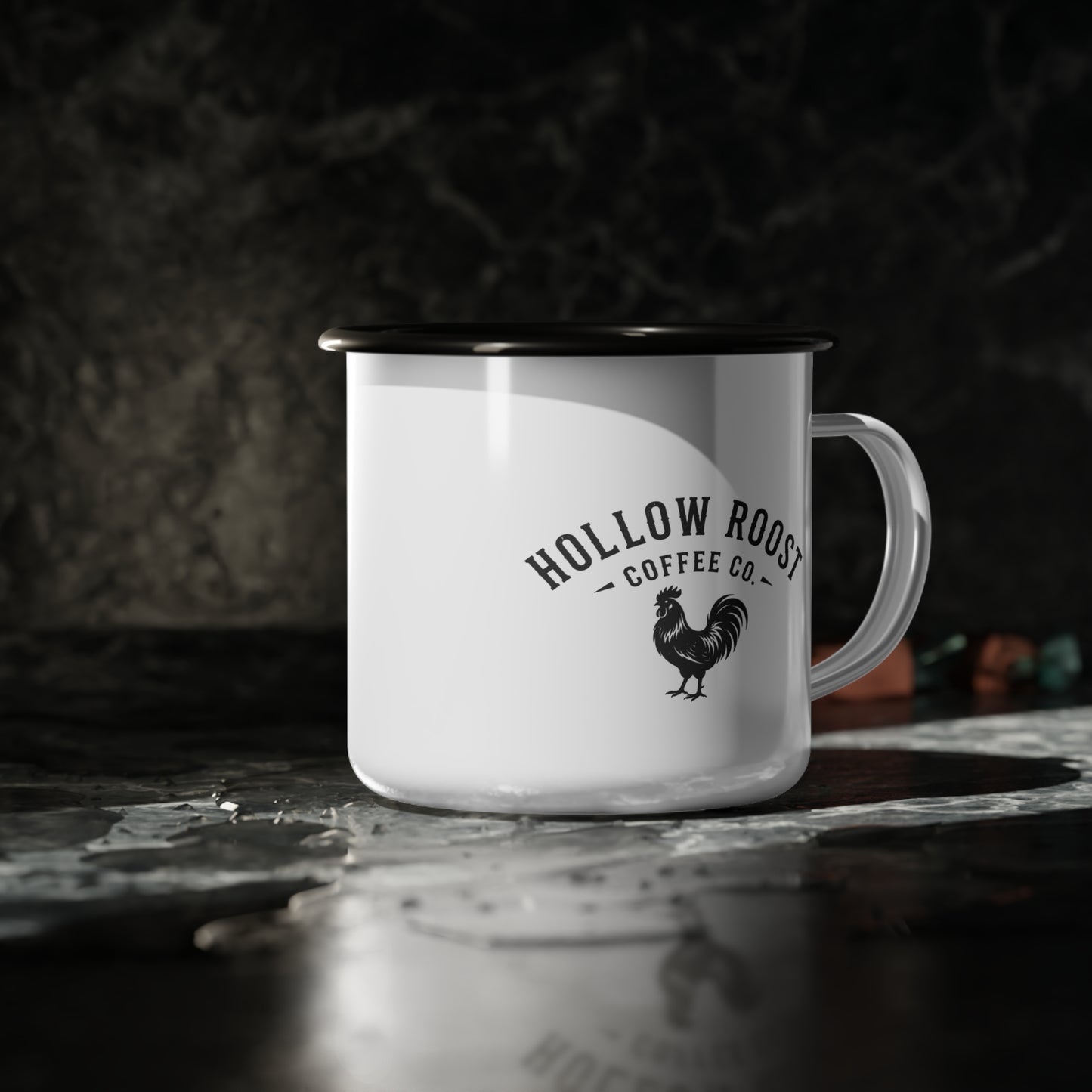 Simple Logo Enamel Camp Cup