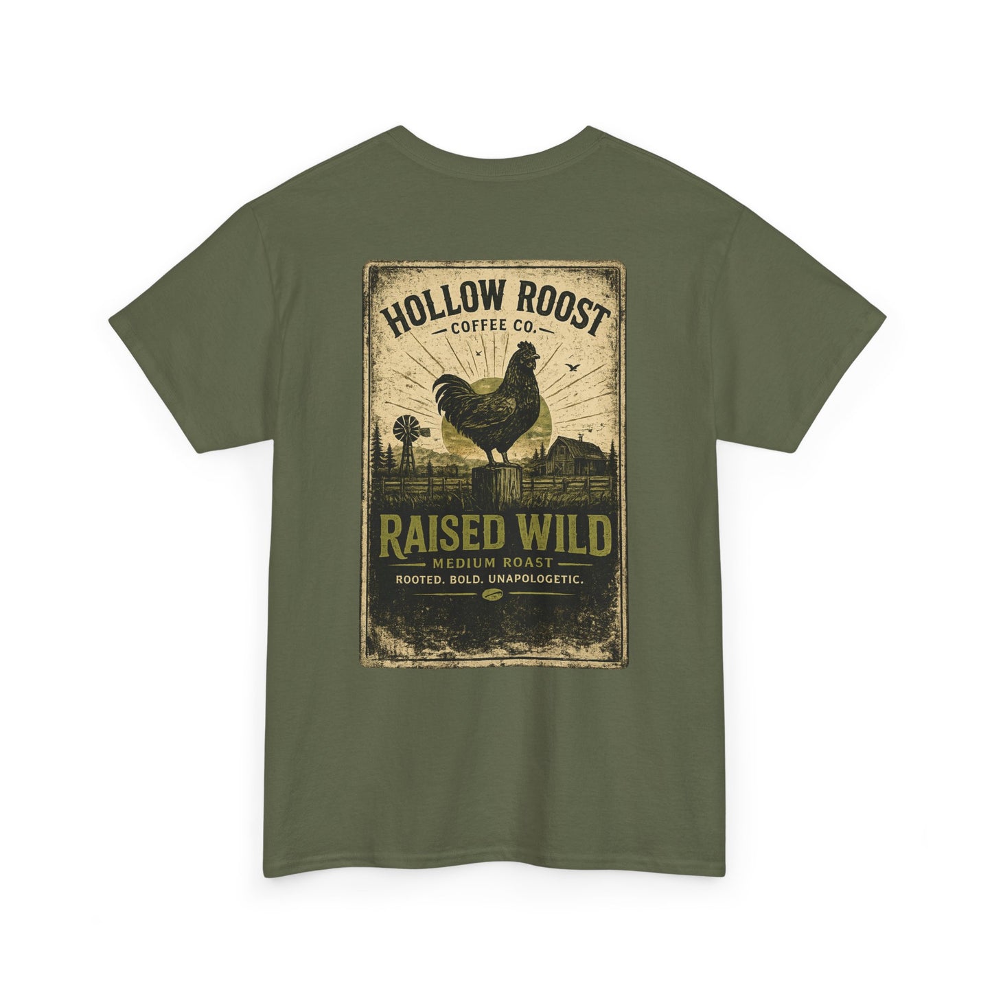 Raised Wild OG Green Unisex Heavy Cotton Tee