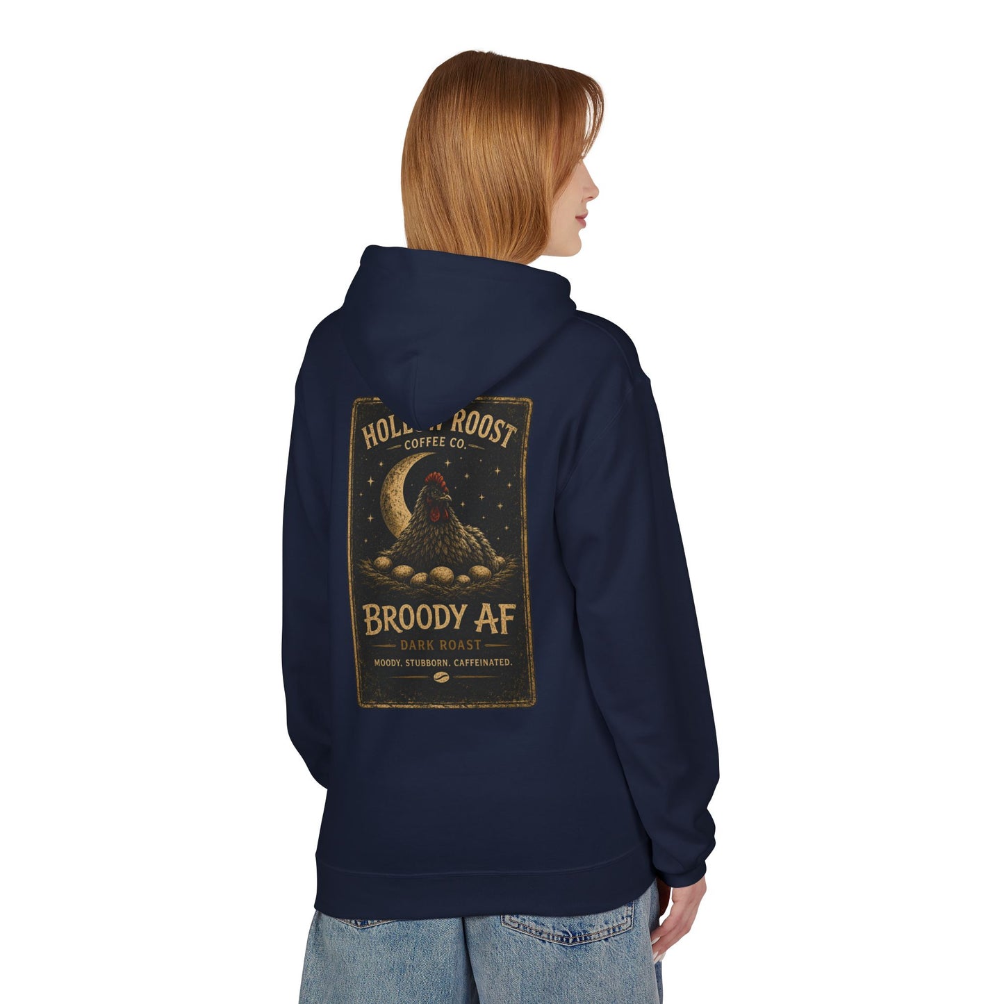 Broody AF Hoodie Unisex Midweight Softstyle Fleece Hoodie