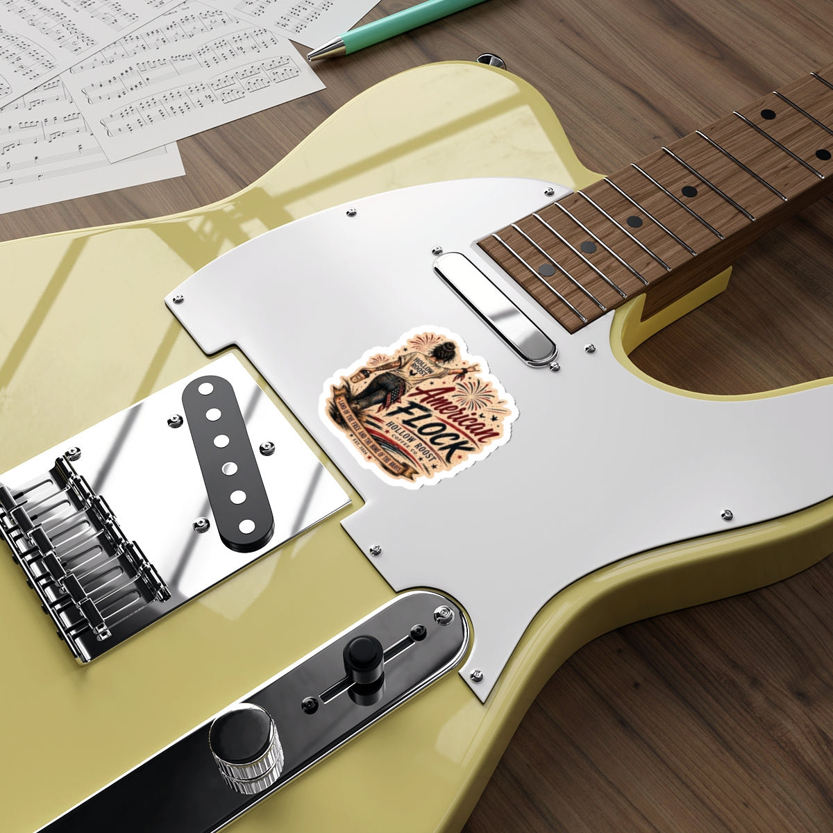 American flock Die-Cut Stickers