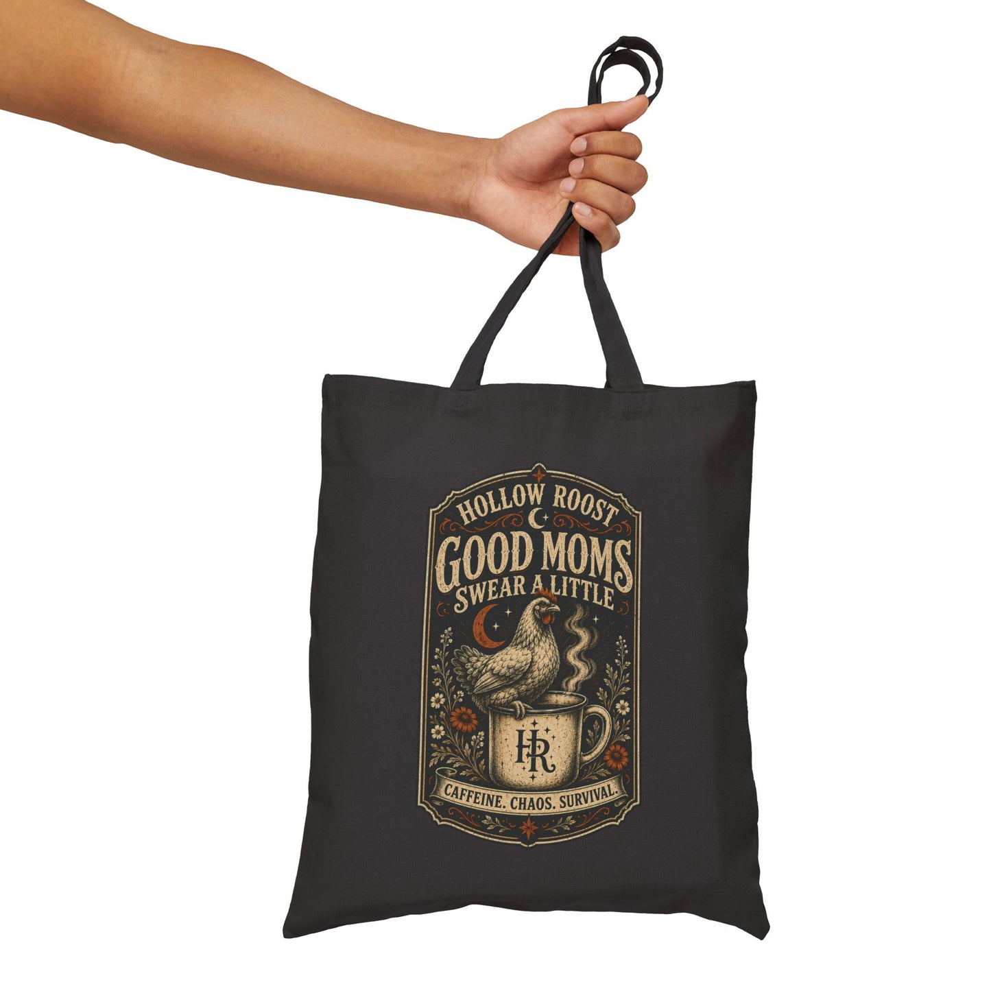 Good Moms Swear a Little Cotton Canvas Tote Bag