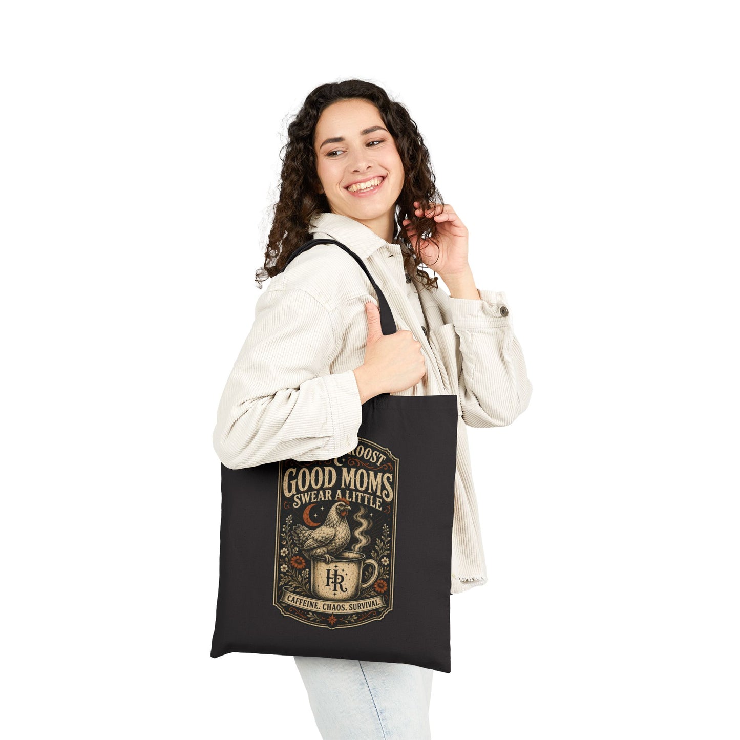 Good Moms Swear a Little Cotton Canvas Tote Bag