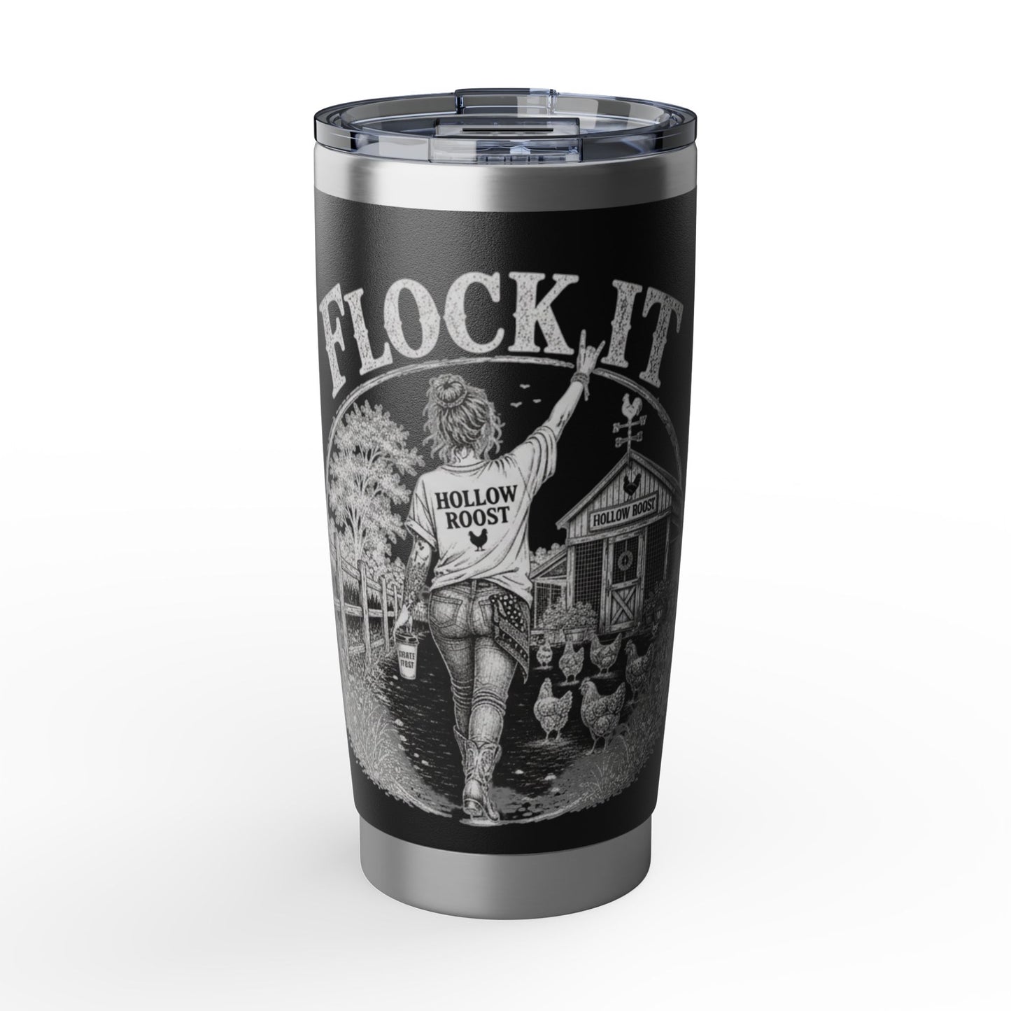 Flock it Black Out Vagabond 20oz Tumbler