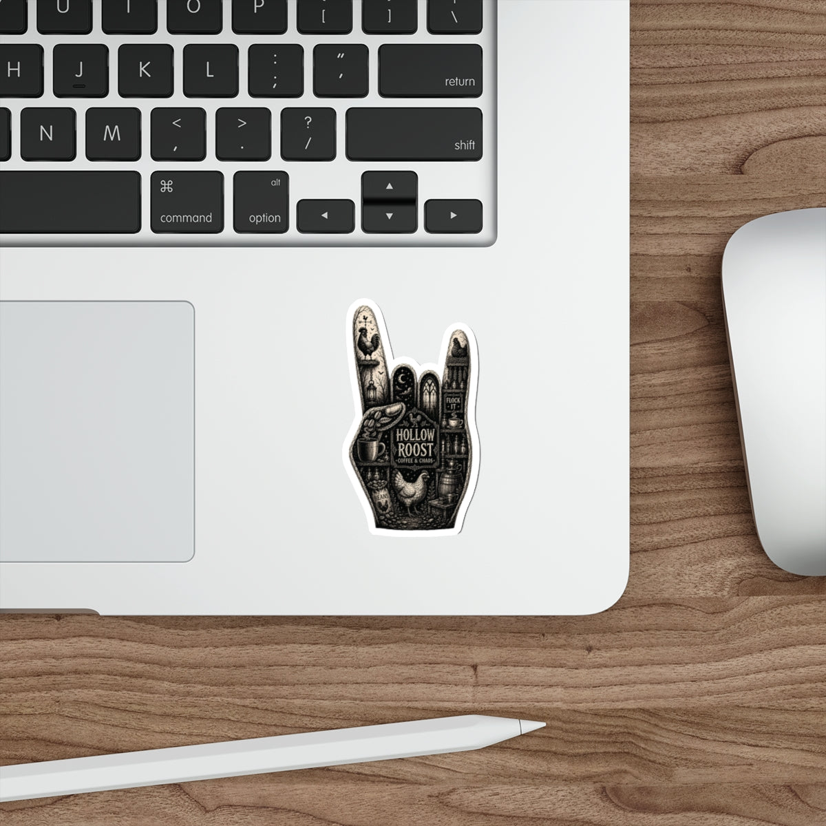 Flock on Die-Cut Stickers