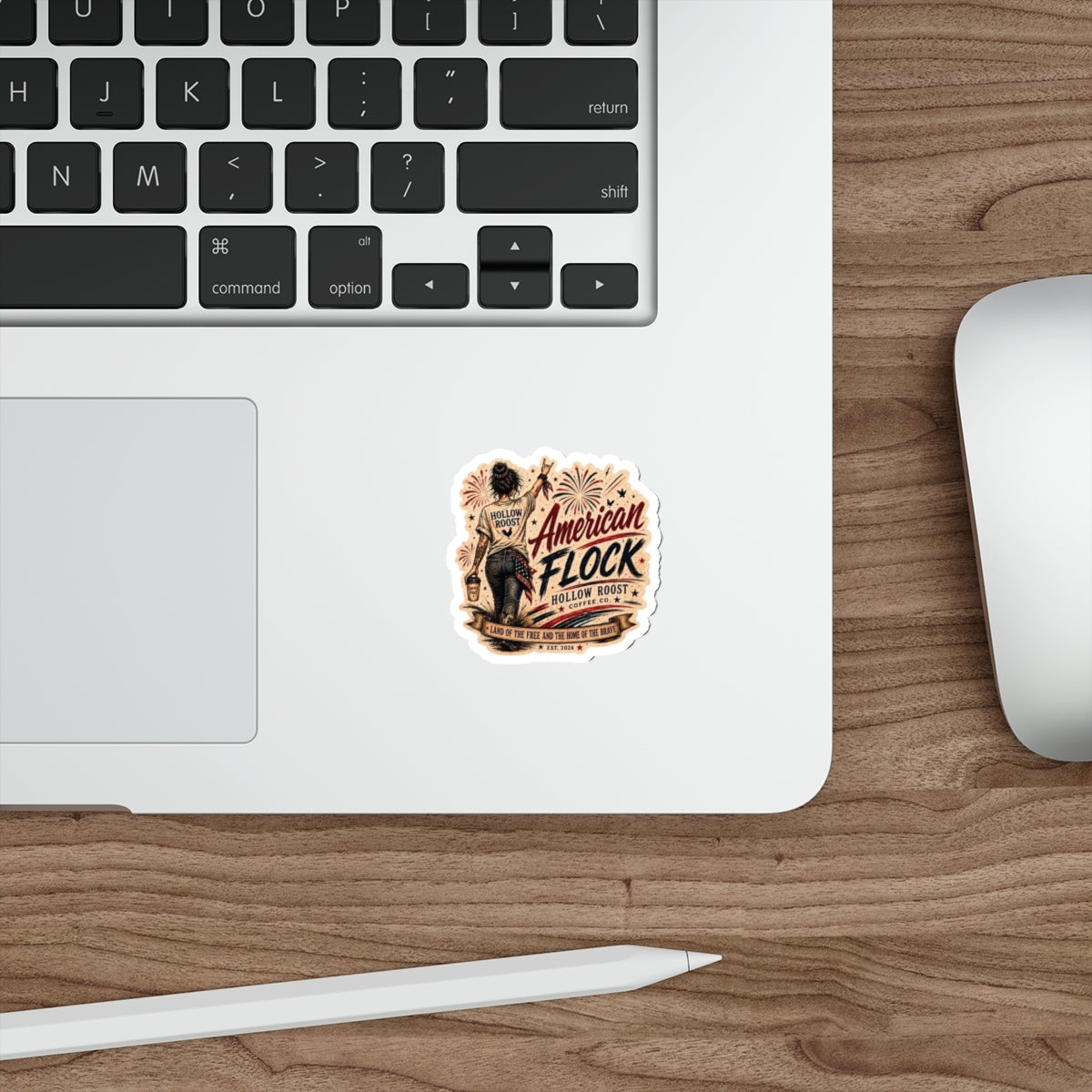 American flock Die-Cut Stickers