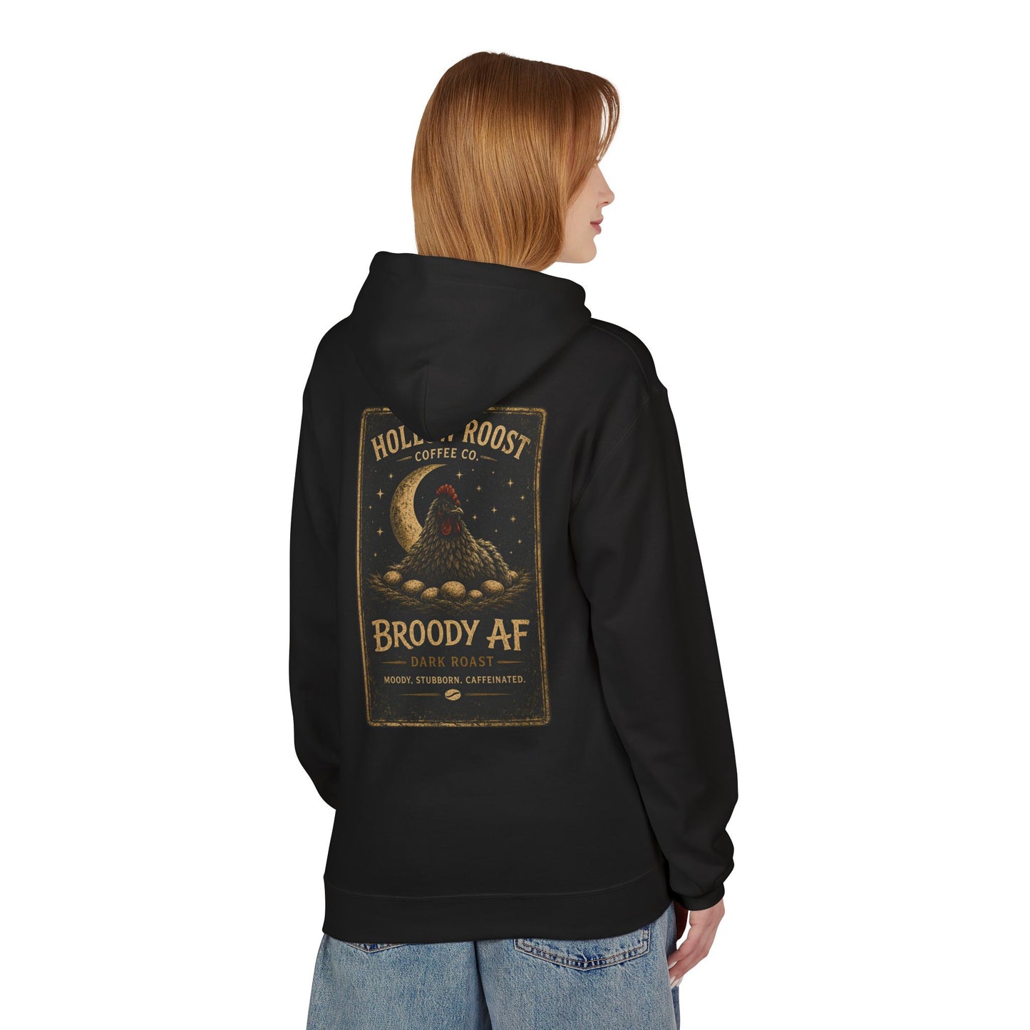 Broody AF Hoodie Unisex Midweight Softstyle Fleece Hoodie