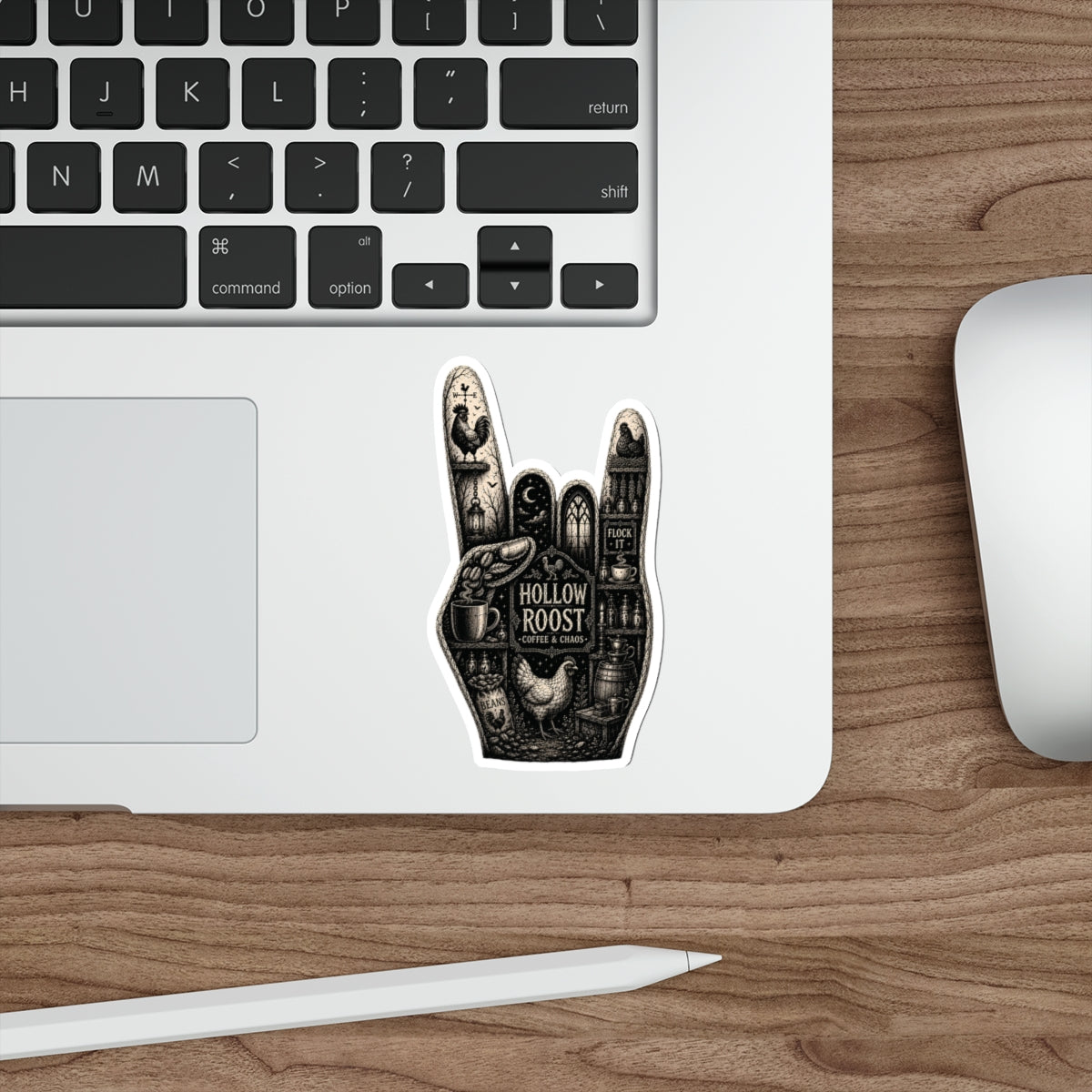 Flock on Die-Cut Stickers