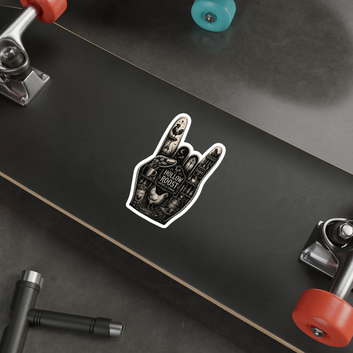 Flock on Die-Cut Stickers