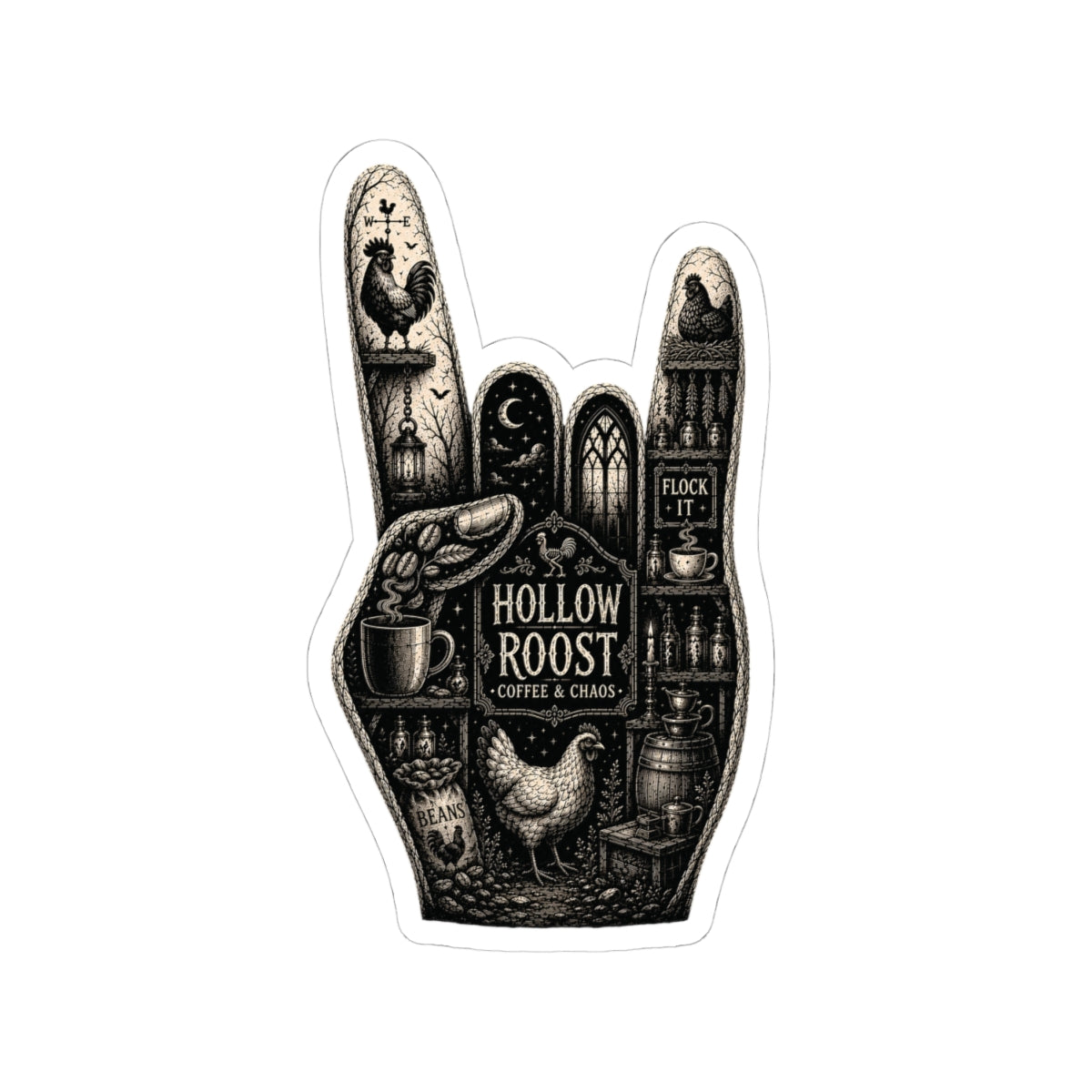 Flock On Sticker