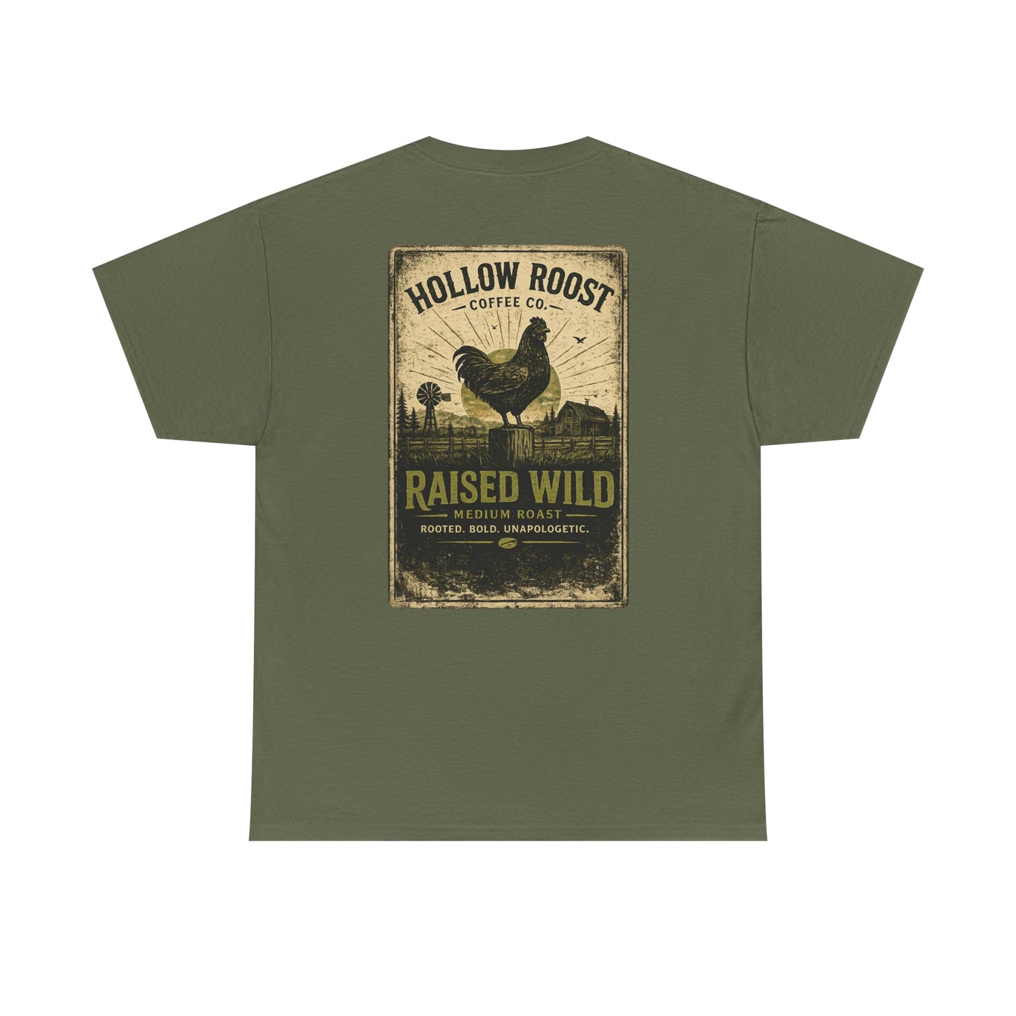 Raised Wild OG Green Unisex Heavy Cotton Tee