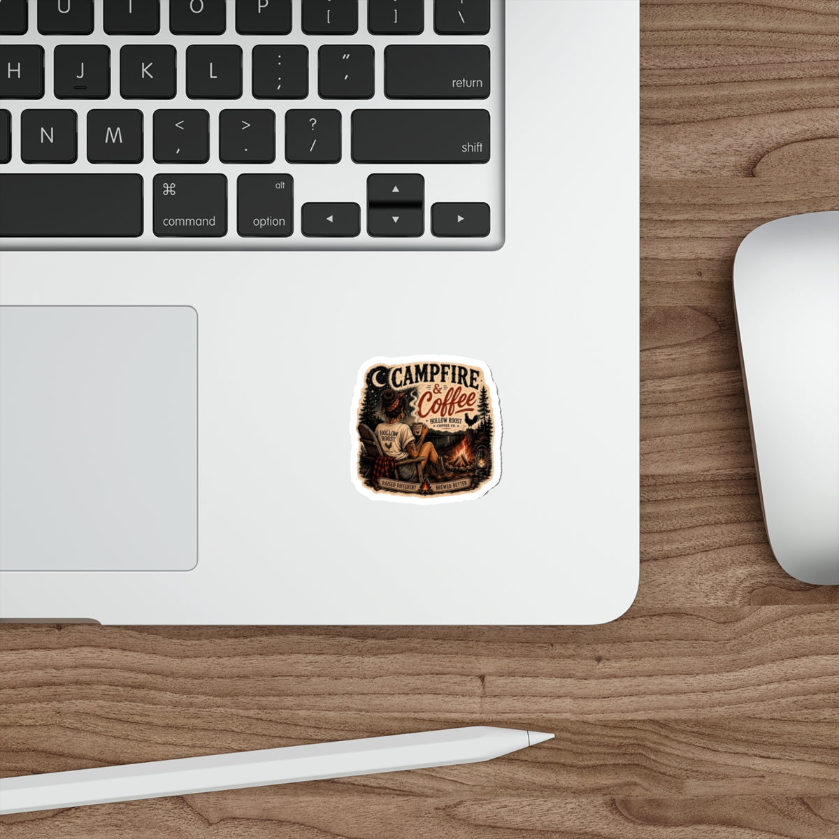 Campfire and Coffee Die-Cut Stickers