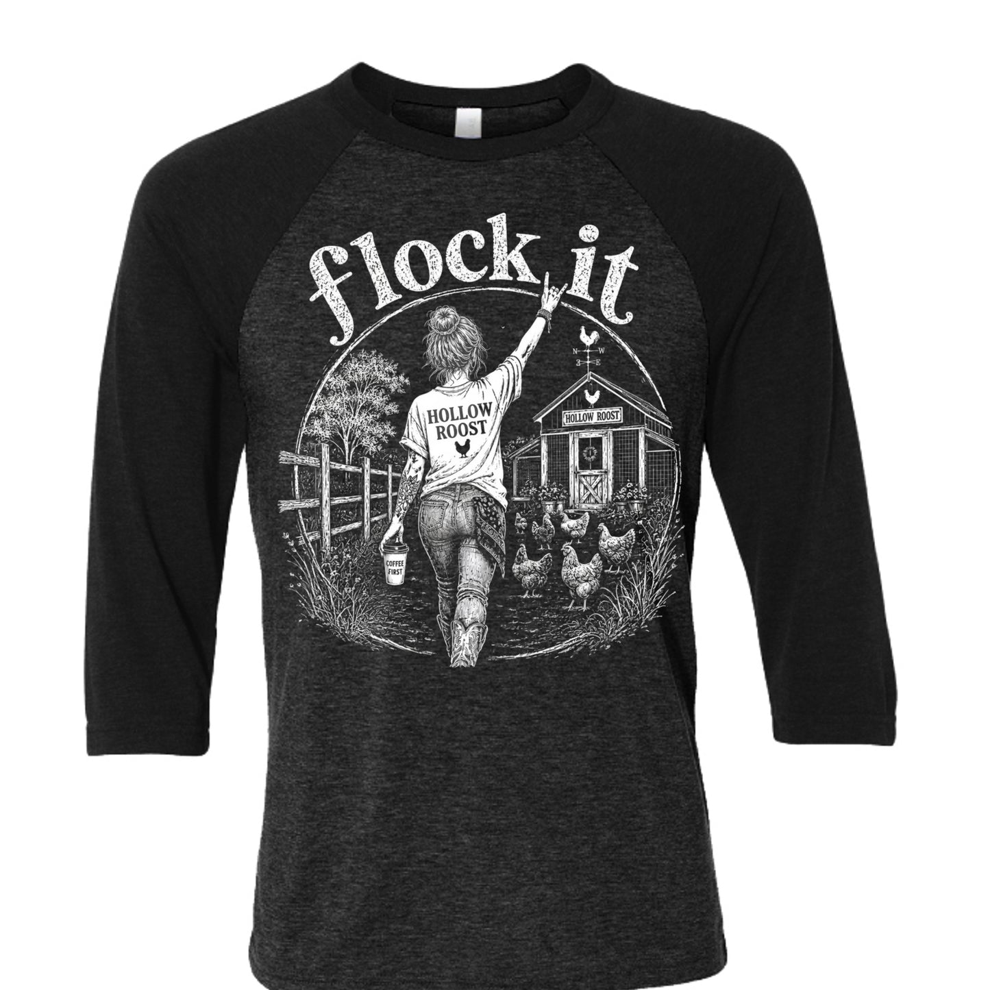 Black Heather/ Black - 3200 - FRONT